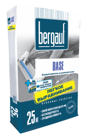 Базовый ровнитель на цементной основе Bergauf Base 25кг.